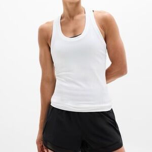 Athleta Momentum Seamless White Tank Top